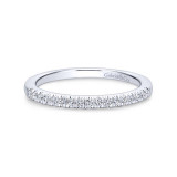 Gabriel & Co. 14k White Gold Contemporary Anniversary Wedding Band - WB12658C4W44JJ photo