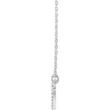 14K White 1/10 CTW Diamond Petite Heart 16 Necklace - 66415100001P photo 2