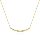 Gabriel & Co. 14k Yellow Gold Lusso Diamond Bar Necklace - NK5796Y45JJ photo