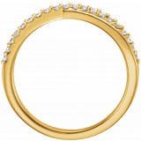 14K Yellow 1/5 CTW Diamond Criss-Cross Ring - 1227736001P photo 2