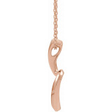 14K Rose Freeform Necklace - 86593108P photo 2