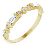 14K Yellow 1/4 CTW Diamond Anniversary Band - 124063601P photo