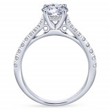 Gabriel & Co. 14k White Gold Contemporary Straight Engagement Ring - ER12291R3W44JJ photo 2