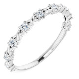 14K White 1/4 CTW Diamond Anniversary Band - 1236266021P photo