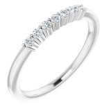 14K White 1/8 CTW Diamond Anniversary Band - 12284460001P photo