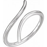 14K White Bypass Ring - 51630101P photo