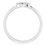 14K White .08 CTW Diamond Initial G Ring - 1238346030P photo 2