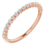 14K Rose 1/4 CTW Diamond Anniversary Band - 123418602P photo