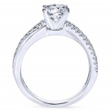 Gabriel & Co. 14k White Gold Contemporary Twisted Engagement Ring - ER10439W44JJ photo 2