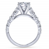 Gabriel & Co. 14k White Gold Contemporary Straight Engagement Ring - ER11737R6W44JJ photo 2