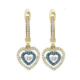 Gems One 14KT Yellow Gold & Diamond Rhythm Of Love Fashion Earrings   - 1/2 ctw - ROL2018-4YCBL photo