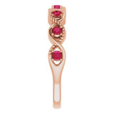 14K Rose Ruby Stackable Ring - 720466049P photo 4