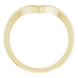 14K Yellow V Ring - 65181270000P photo 2