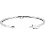 14K White 1/4 CTW Diamond Bangle Bracelet - 65101100100P photo 2