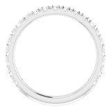 Platinum 5/8 CTW Diamond French-Set Anniversary Band - 123223603P photo 2