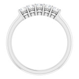 14K White 2.5 mm Round 1/3 CTW Diamond Anniversary Band - 123844708P photo 2