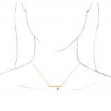 14K Yellow Ruby Bezel-Set 18 Bar Necklace - 869056131P photo 3