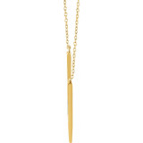 14K Yellow V 16-18 Necklace - 65213260000P photo 2