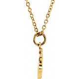 14K Yellow Tiny Poshu00ae Crown 16-18 Necklace - 857911001P photo 2