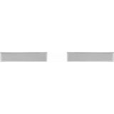 14K White Bar Earring - 871626000P photo 2