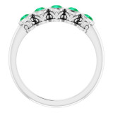 14K White Emerald Ring - 71997600P photo 2