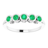 14K White Emerald Ring - 71997600P photo 3