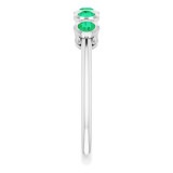 14K White Emerald Ring - 71997600P photo 4