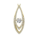 Gems One 14KT Yellow Gold & Diamond Rhythm Of Love Neckwear Pendant  - 5/8 ctw - ROL1005-4YC photo