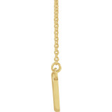 14K Yellow 10.8x10 mm Heart 16 Necklace - 858741018P photo 2