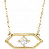 14K Yellow 1/4 CTW Diamond Geometric 18 Necklace - 86965611P photo