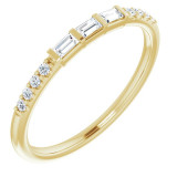 14K Yellow 1/6 CTW Diamond Anniversary Band - 123993605P photo