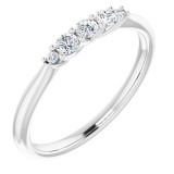 14K White 1/5 CTW Diamond Anniversary Band - 124004604P photo