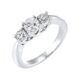 Gems One 14Kt White Gold Diamond (1Ctw) Ring - RG10784-4WF photo