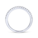 Gabriel & Co. 14k White Gold Contemporary Anniversary Wedding Band - WB12664R4W44JJ photo 2