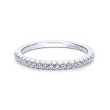 Gabriel & Co. 14k White Gold Contemporary Anniversary Wedding Band - WB12664R4W44JJ photo