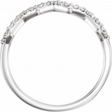 14K White 1/5 CTW Diamond Stackable Ring - 123052600P photo 2