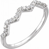 14K White 1/5 CTW Diamond Stackable Ring - 123052600P photo
