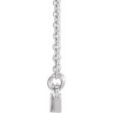 Platinum Sculptural-Inspired Bar 16-18 Necklace - 86703603P photo 2