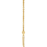 14K Yellow 1/6 CTW Diamond Bar 18 Necklace - 6522696001P photo 2