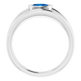 14K White Blue Sapphire Ring - 720126000P photo 2
