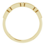 14K Yellow 1/10 CTW Diamond Stackable Ring - 65197760000P photo 2