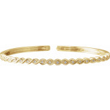 14K Yellow 1/6 CTW Diamond Stackable Bangle Bracelet - 65290460000P photo