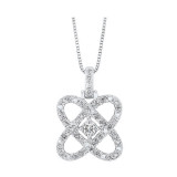 Gems One 14Kt White Gold Diamond (1/4Ctw) Pendant - PD10454-4WF photo