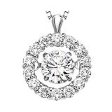 Gems One 14KT White Gold & Diamond Rhythm Of Love Neckwear Pendant  - 1 ctw - ROL1043-4WC photo