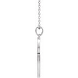 14K White 20.3x18.4 mm Ichthus (Fish) 16-18 Necklace - 87008201P photo 2