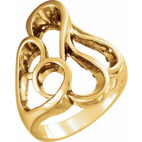 14K Yellow Freeform Ring - 550937135P photo