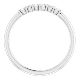 14K White 1/8 CTW Diamond Stackable Ring - 123288600P photo 2