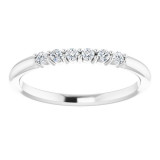 14K White 1/8 CTW Diamond Stackable Ring - 123288600P photo 3