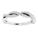 14K White 1/4 CTW Diamond Anniversary Band - 652012100P photo 3