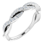 14K White 1/4 CTW Diamond Anniversary Band - 652012100P photo